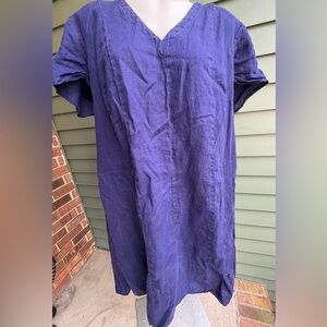 Women’s Linen  Purple Shirt